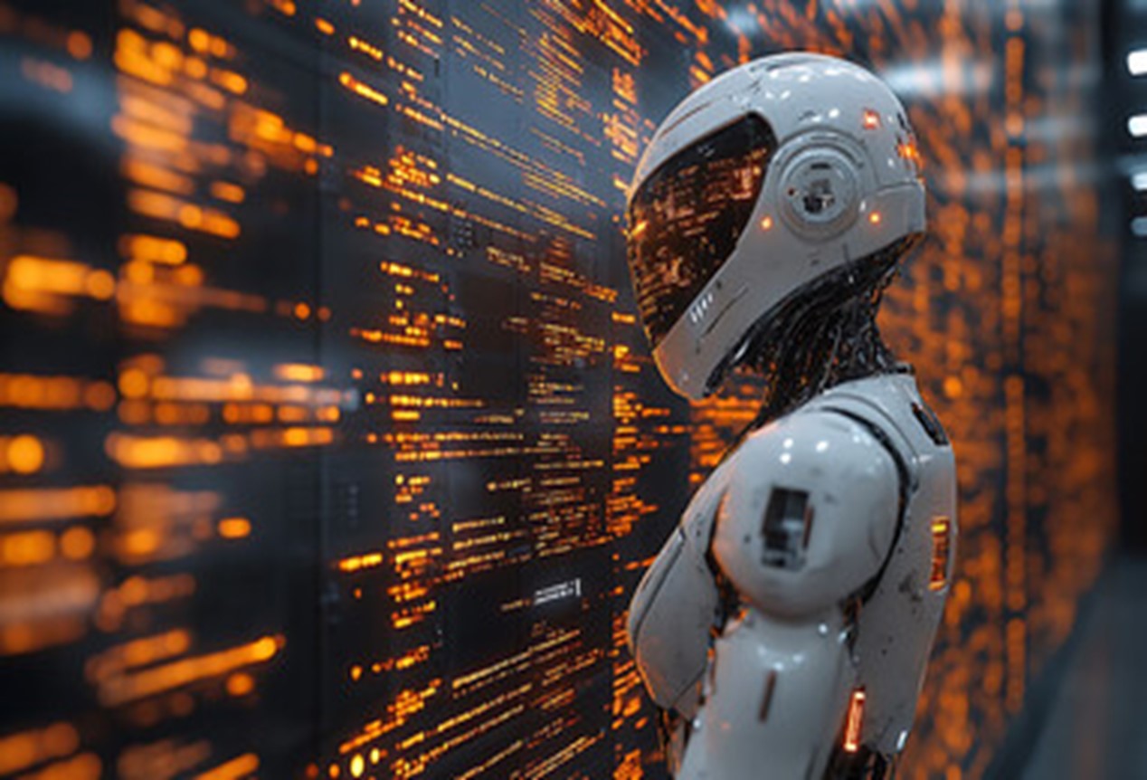 Advanced AI robot showcasing cutting-edge electronics and artificial intelligence technology innovation
